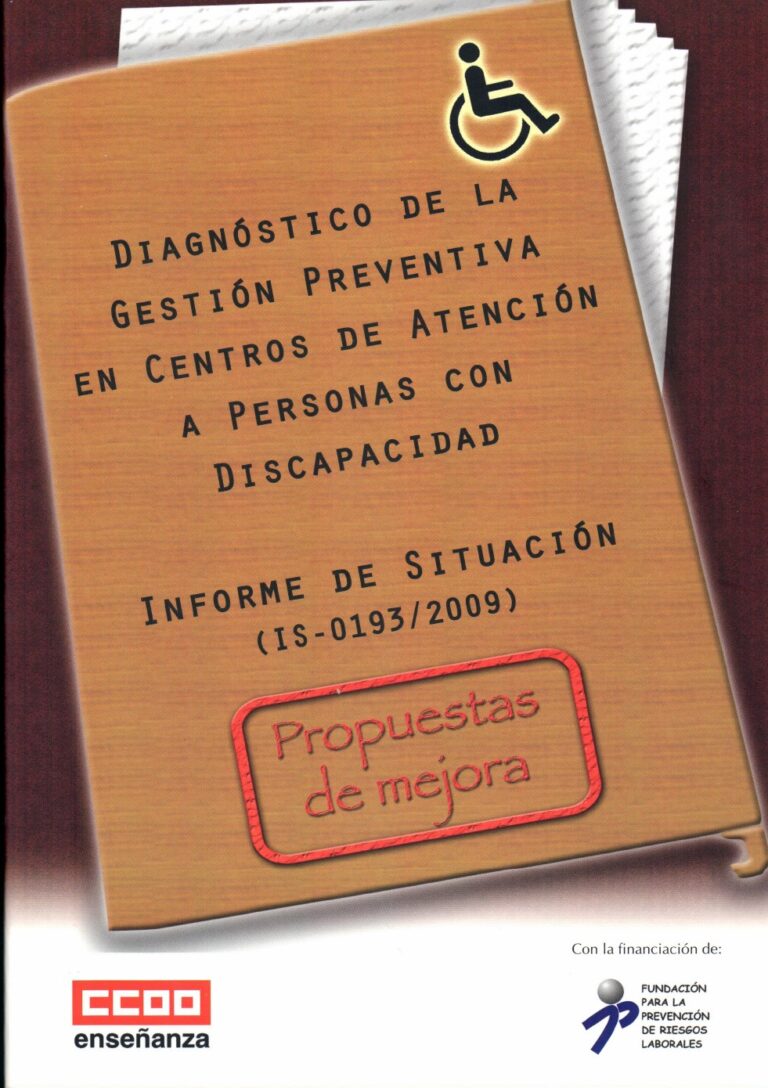 Diagnóstico de la gestión preventiva en centros de atención a personas con discapacidad