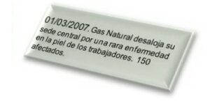 01/03/2007. Gas Natural desaloja su sede central por una rara enfermedad en la piel de los trabajadores. 150 afectados.