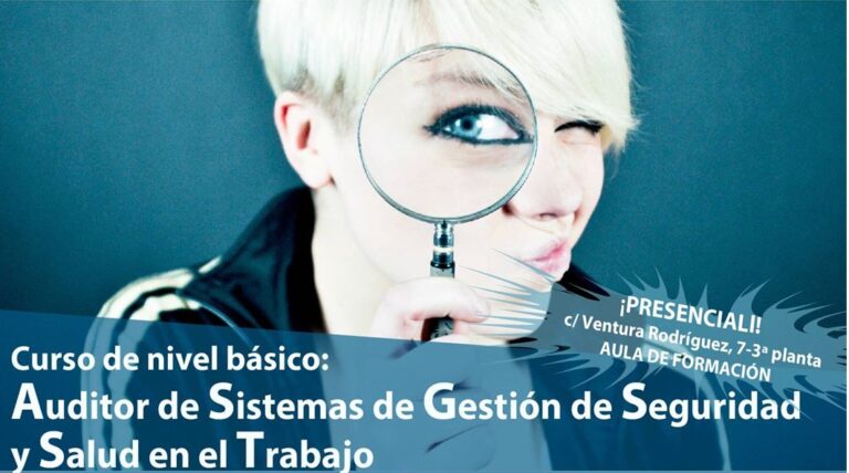 Curso Nivel Básico Auditor de Sistemas de Gestión de Seguridad y Salud en el Trabajo