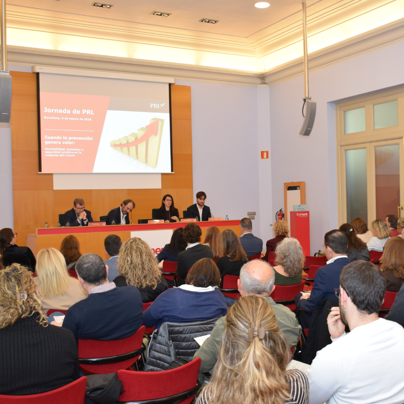 Mesa de sostenibilidad, SST e inversión organizada por Full Audit y Foment del Treball