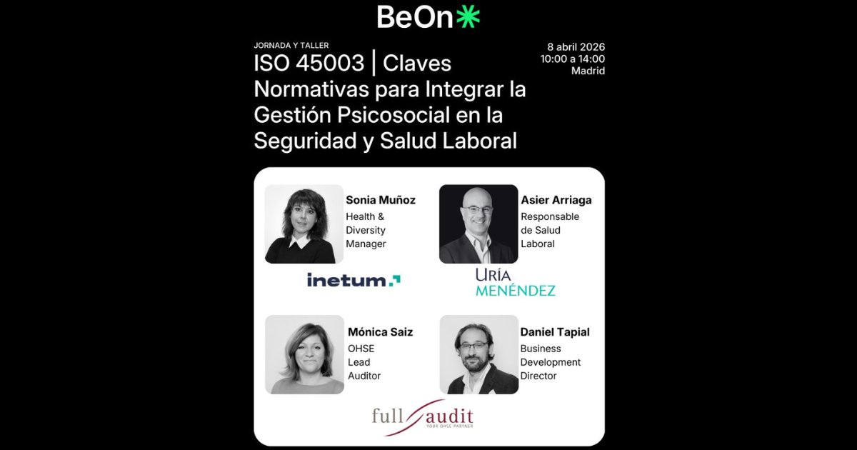 Jornada ISO 45003 | Claves Normativas para Integrar la Gestión Psicosocial en la Seguridad y Salud Laboral