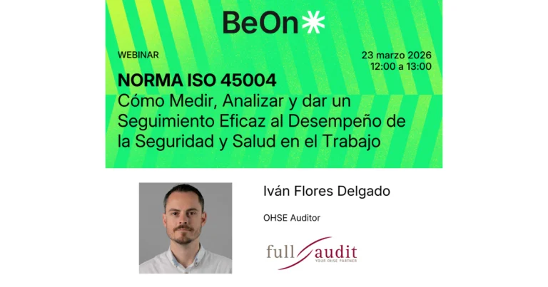Webinar | Norma ISO 45004: Cómo medir, analizar y dar un seguimiento eficaz al desempeño de la seguridad y salud en el trabajo