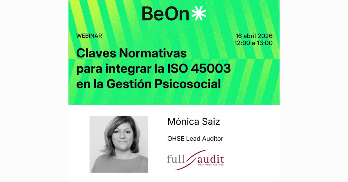 Webinar | Claves Normativas para integrar la ISO 45003 en la Gestión Psicosocial