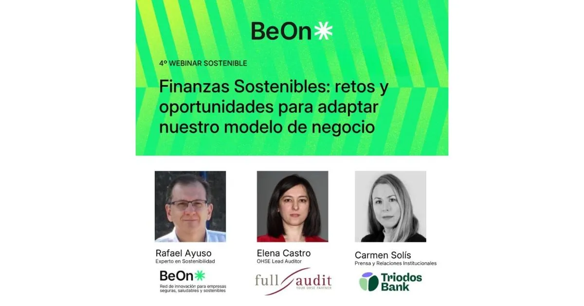 Webinar | Finanzas Sostenibles: retos y oportunidades para adaptar nuestro modelo de negocio