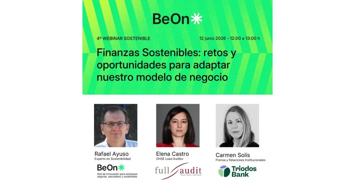 Webinar | Finanzas Sostenibles: retos y oportunidades para adaptar nuestro modelo de negocio