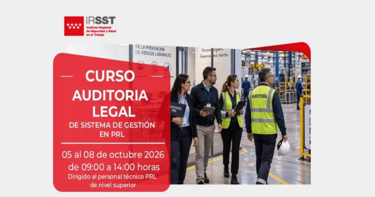Curso de formación en Auditoría Legal PRL en IRSST